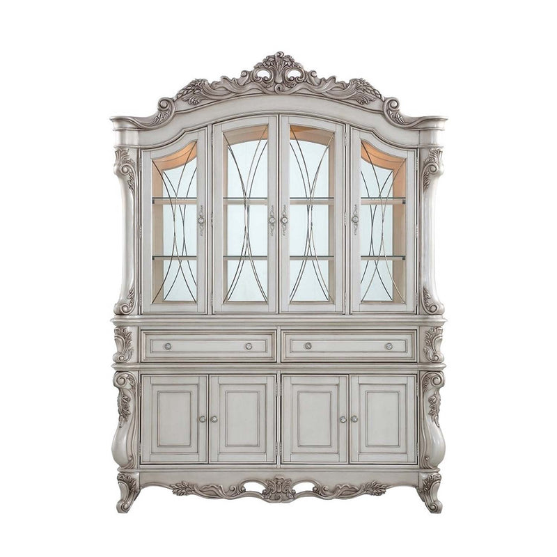 Gorsedd Buffet & Hutch, Golden Ivory Finish Acme