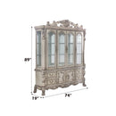 Dresden Buffet & Hutch, Vintage Bone White Finish Acme
