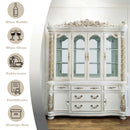 Vendome Buffet & Hutch, Antique Pearl Finish Acme