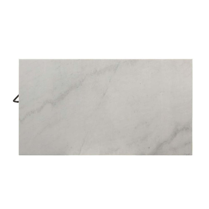 Lanzo Kitchen Island, Marble Top & Gunmetal Finish Acme