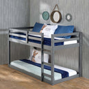 Gaston Twin Loft Bed, Gray Finish Acme