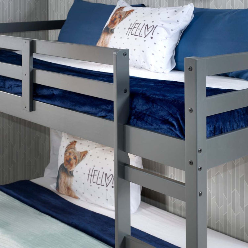 Gaston Twin Loft Bed, Gray Finish Acme