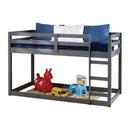 Gaston Twin Loft Bed, Gray Finish Acme