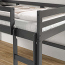 Lara Twin Loft Bed, Gray Finish Acme