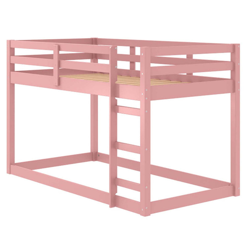 Gaston II Twin Loft Bed, Pink Finish Acme