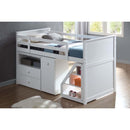 Wyatt Twin Loft Bed Set, White Finish Acme