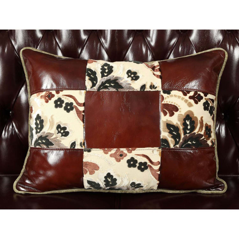 Forsythia 71" Loveseat, Espresso Top Grain Leather Match & Walnut Finish Acme
