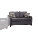 Cleavon II 50" Loveseat w/2 Pillows, Gray Linen Acme