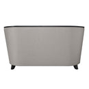 Zemocryss 64" Loveseat w/2 Pillows, Beige Fabric Acme