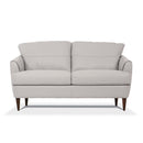 Helena 58" Loveseat, Pearl Gray Leather Acme