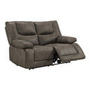 Harumi Power Motion 64" Loveseat w/USB, Gray Fabric Acme