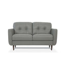 Radwan 59" Loveseat, Pesto Green Leather Acme