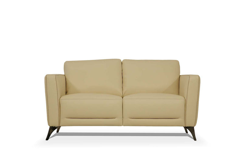 Malaga 59" Loveseat, Cream Leather Acme