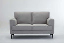Kyrene 61" Loveseat, Light Gray Linen Acme