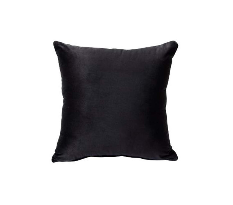 Heibero 67" Loveseat w/2 Pillows, Black Velvet Acme