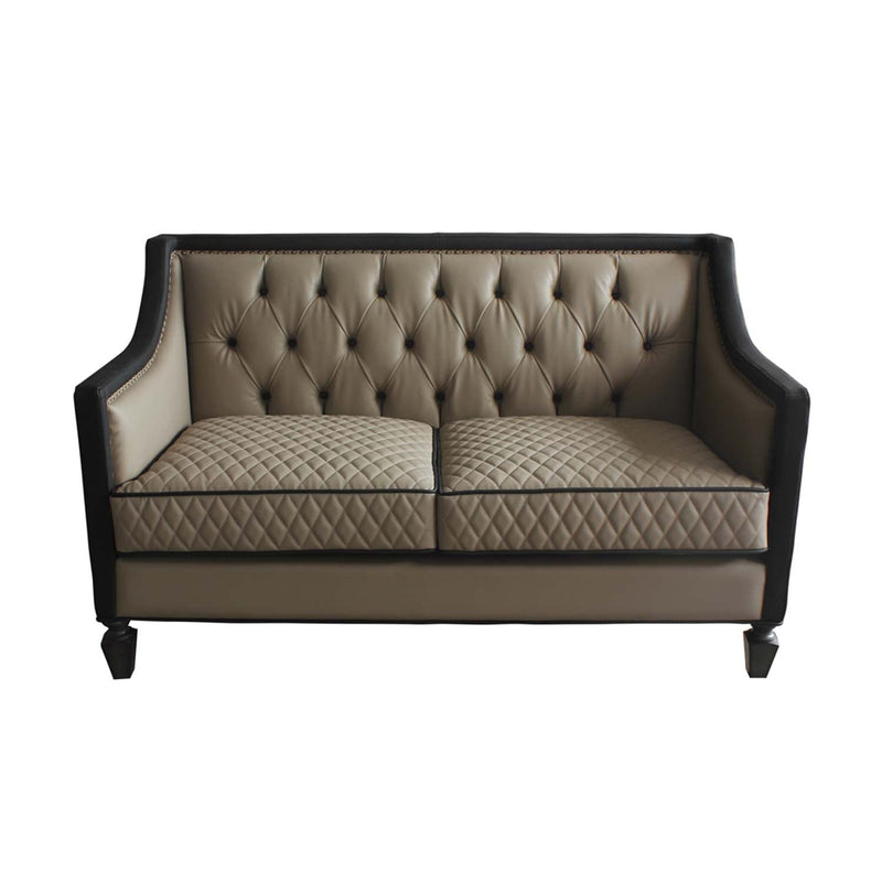 House Beatrice 65" Loveseat w/3 Pillows, Faux Leather Acme