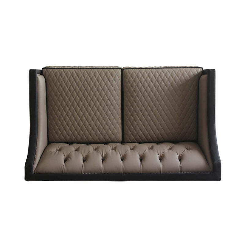 House Beatrice 65" Loveseat w/3 Pillows, Faux Leather Acme
