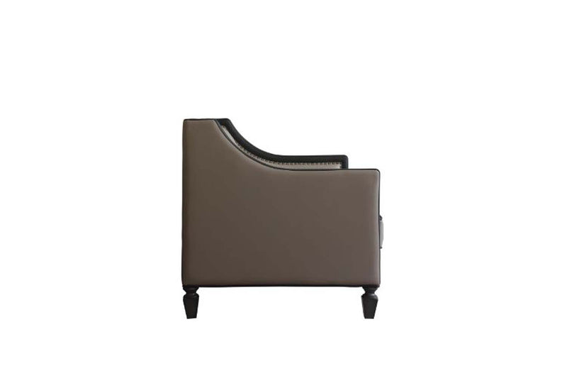 House Beatrice 65" Loveseat w/3 Pillows, Faux Leather Acme