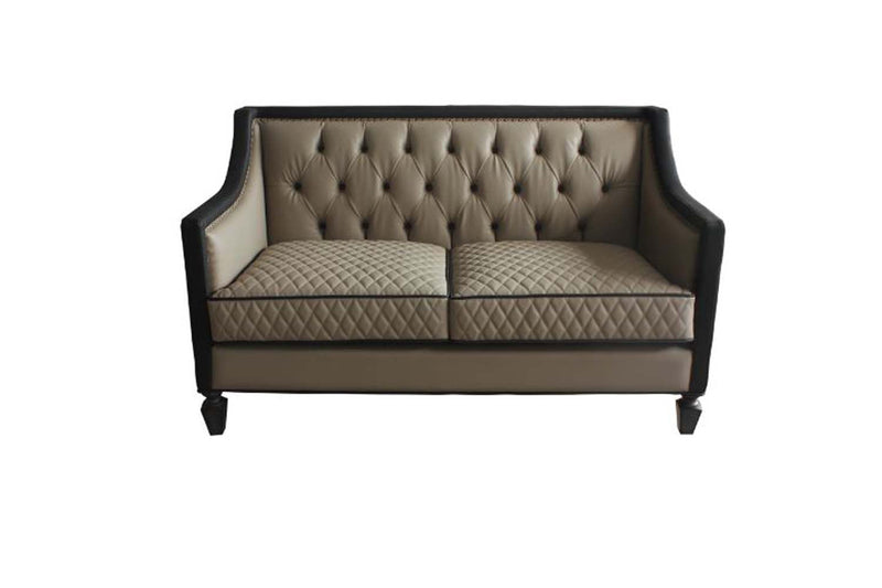 House Beatrice 65" Loveseat w/3 Pillows, Faux Leather Acme