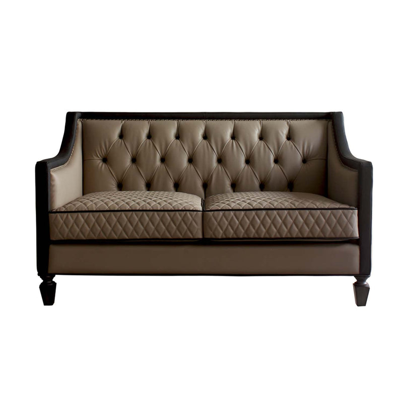 House Beatrice 65" Loveseat w/3 Pillows, Faux Leather Acme