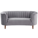 Millephri 71" Loveseat, Gray Velvet Acme