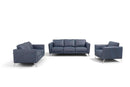 Astonic 62" Loveseat, Blue Leather Acme