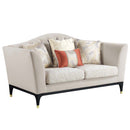 Tayden 71" Loveseat w/4 Pillows, Beige Velvet Acme