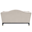 Tayden 71" Loveseat w/4 Pillows, Beige Velvet Acme