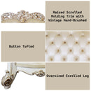 Vendome 70" Loveseat w/3 Pillows, Champagne Faux Leather Acme