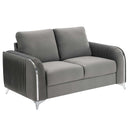 Wenona 59" Loveseat, Gray Velvet Acme