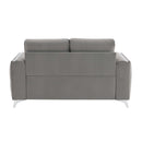Wenona 59" Loveseat, Gray Velvet Acme
