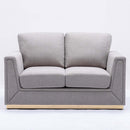 Valin 57" Loveseat, Grey Linen Acme