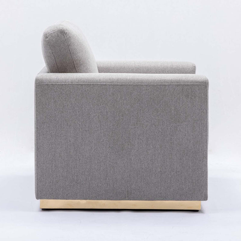 Valin 57" Loveseat, Grey Linen Acme