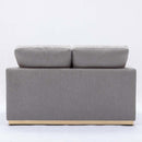 Valin 57" Loveseat, Grey Linen Acme
