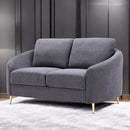 Yuina 60" Loveseat, Gray Linen Acme