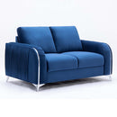 Wenona 59" Loveseat, Blue Velvet Acme
