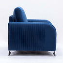 Wenona 59" Loveseat, Blue Velvet Acme