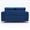 Wenona 59" Loveseat, Blue Velvet Acme