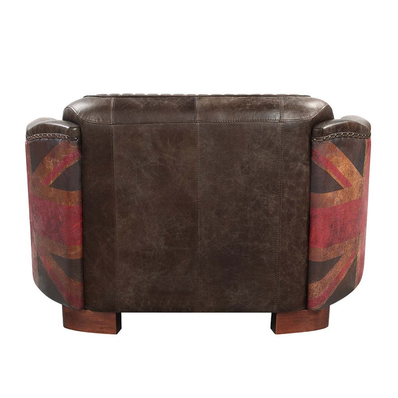 Brancaster 50" Loveseat, Antique Slate Top Grain Leather Acme