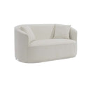 Odette 64" Loveseat w/2 Pillows, Beige Chenille Acme
