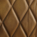 Sedna 50.4" Loveseat, Espresso Top Grain Leather & Aluminum Acme