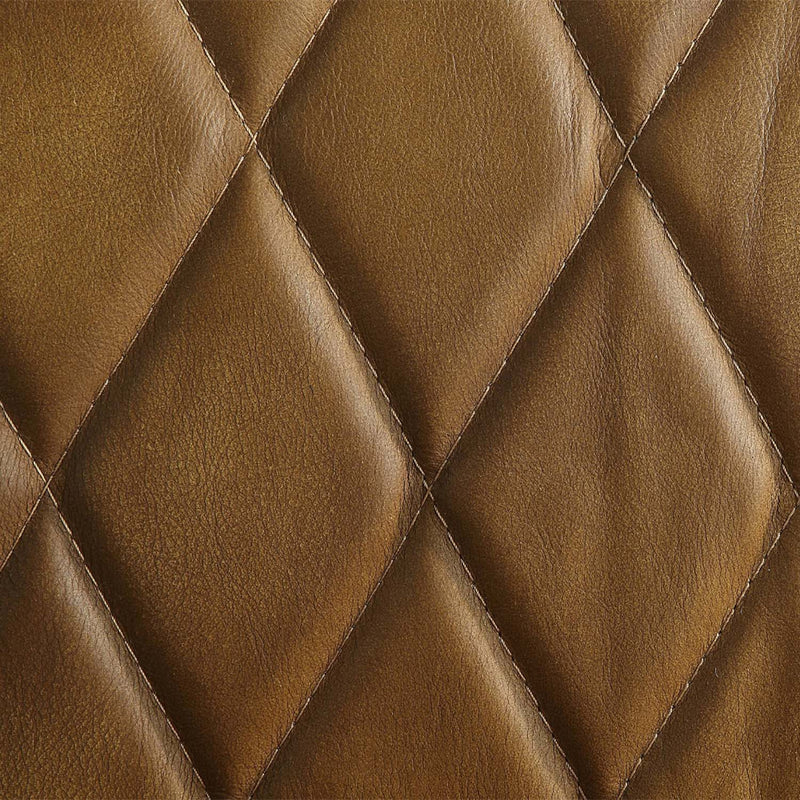 Sedna 50.4" Loveseat, Espresso Top Grain Leather & Aluminum Acme