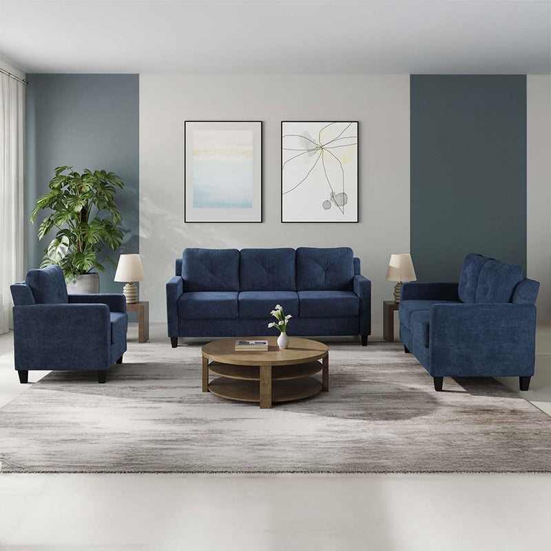 Horatio 58" Loveseat, Navy Chenille Acme