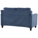 Horatio 58" Loveseat, Navy Chenille Acme