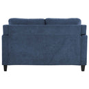 Horatio 58" Loveseat, Navy Chenille Acme