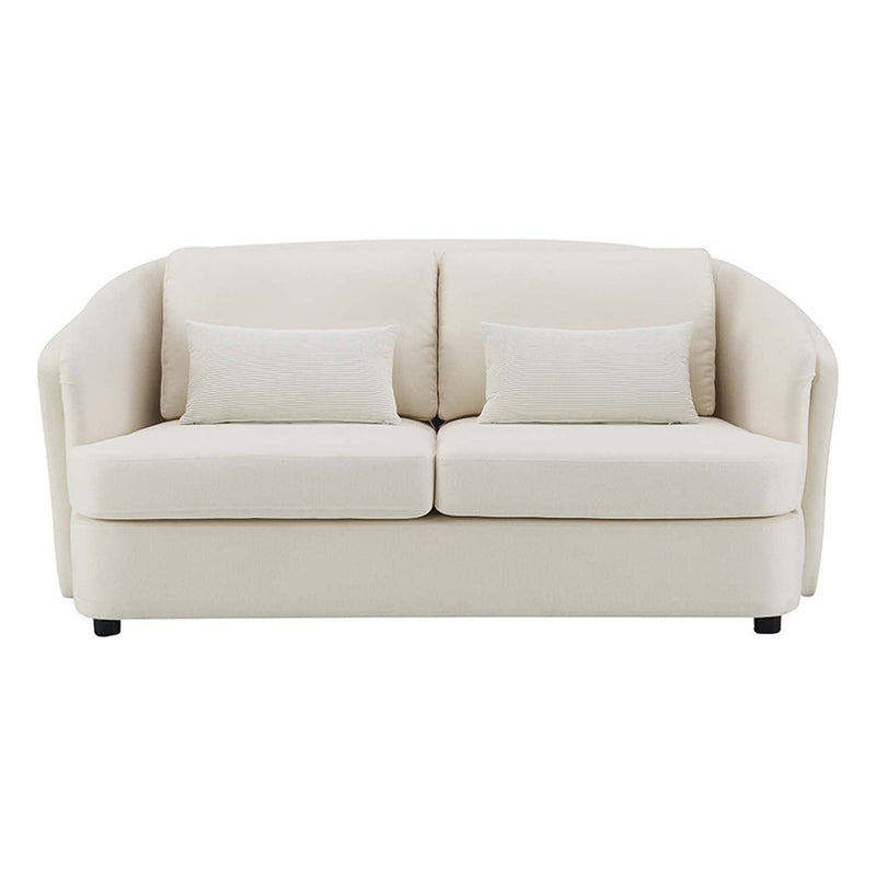 Mariko 69" Loveseat w/2 Pillows, Beige Linen Acme