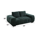 Ferrand 74" Loveseat, Green Linen Acme