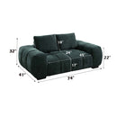 Ferrand 74" Loveseat, Green Linen Acme