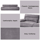 Cadenza 98" Loveseat, Gray Corduroy Acme