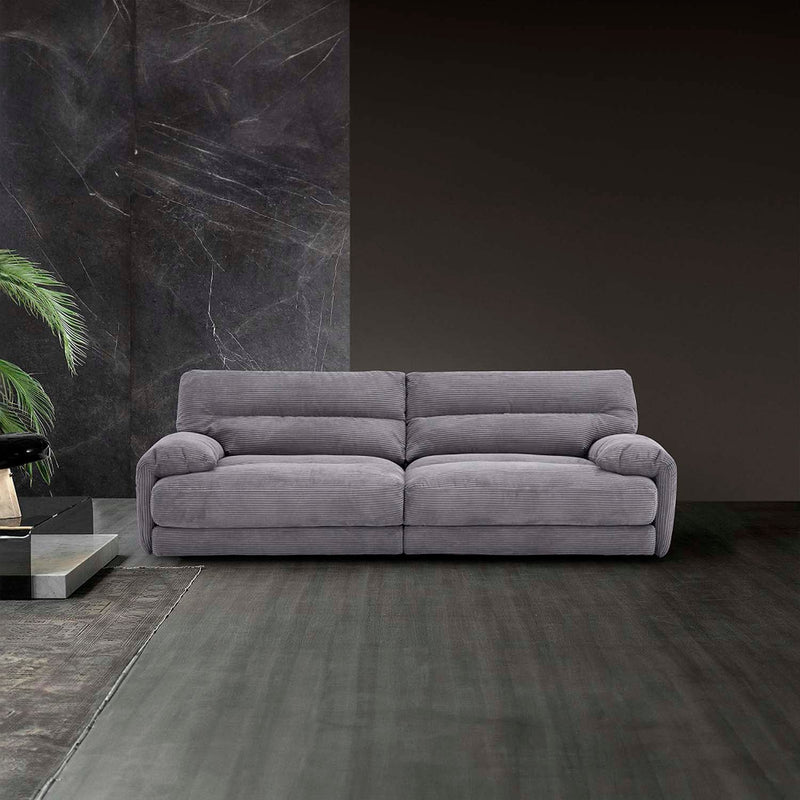 Cadenza 98" Loveseat, Gray Corduroy Acme
